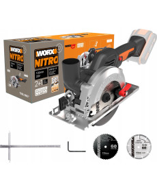 Пила циркулярна акумуляторна Worx WX531.9 500 Вт 20 В 120 мм (без акумулятора)