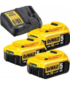 Акумулятори x3 + зарядний пристрій Dewalt (DCB115P3-QW)