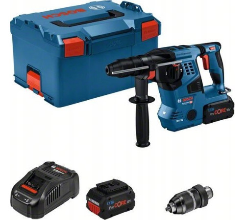 Перфоратор HAMMER GBH 18V-28 CF 2x8.0Ah PROCORE 3.4J LB Перфоратор HAMMER GBH 18V-28 CF 2x8.0Ah PROCORE 3.4J LB