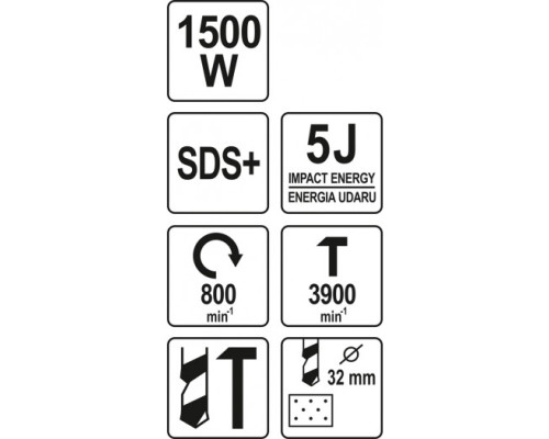 Дриль ударна Yato YT-82127 1500 Вт