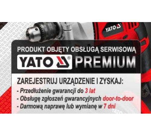 Дриль ударна Yato YT-82127 1500 Вт