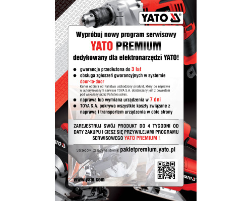 Дриль ударна Yato YT-82127 1500 Вт