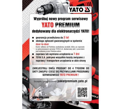 Дриль ударна Yato YT-82127 1500 Вт