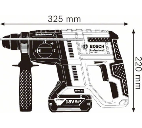 Перфоратор Bosch GBH 180-LI 18 В