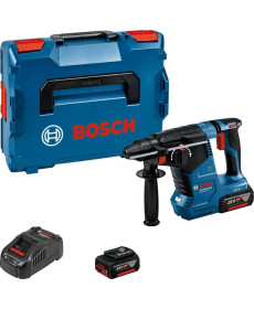 Акумуляторна перфоратор Bosch GBH 18V-24 C Professional, 18V (2x Li-Ion 5.0Ah, Bluetooth, в L-BOXX)