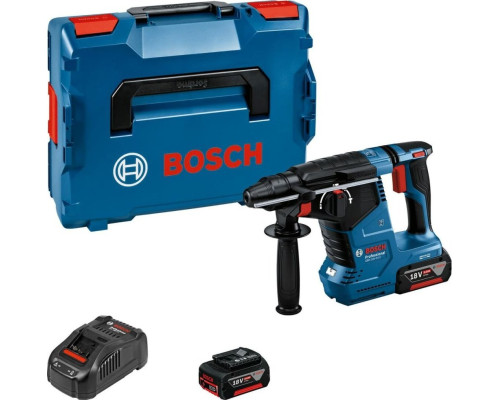 Акумуляторна перфоратор Bosch GBH 18V-24 C Professional, 18V (2x Li-Ion 5.0Ah, Bluetooth, в L-BOXX)