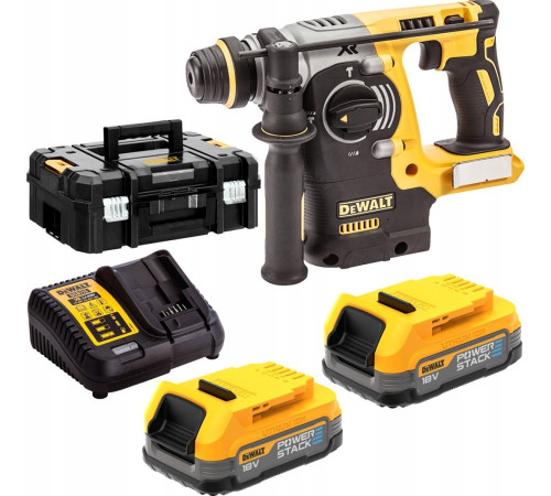 Перфоратор-дриль акумуляторний Dewalt DEWALT HAMMER SDS+ 18V DCH273H2T 2.1J 2x5.0Ah POWERSTACK