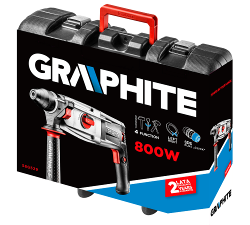 Перфоратор акумуляторний Graphite 58G529 800 Вт