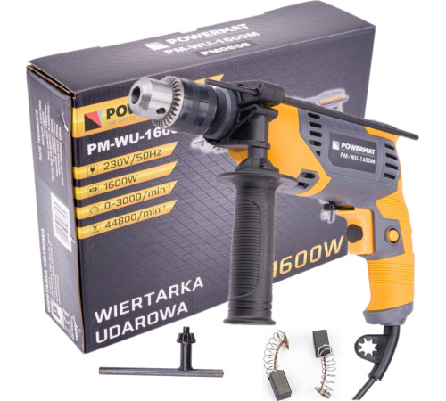 Ударний дриль Powermat IMPACT DRILL 1600W POWERMAT PM-WU-1600M Ударний дриль Powermat IMPACT DRILL 1600W POWERMAT PM-WU-1600M