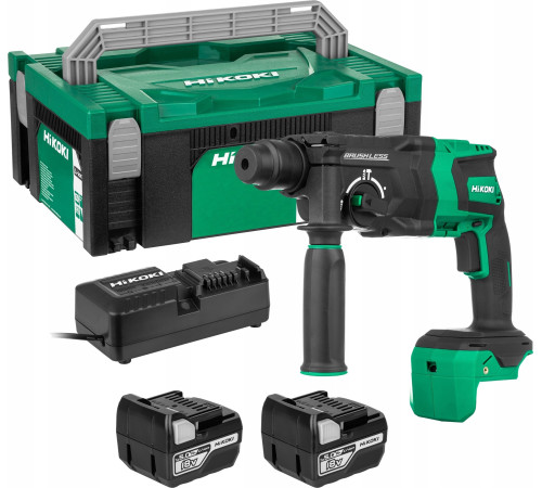 Перфоратор акумуляторний Hikoki HIKOKI DRILL 18V DH18DPC 3.2J 2x5.0Ah HITSYSTEM