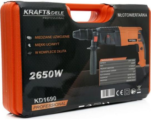 Перфоратор мережевий Kraft&Dele KD1690 2650 Вт