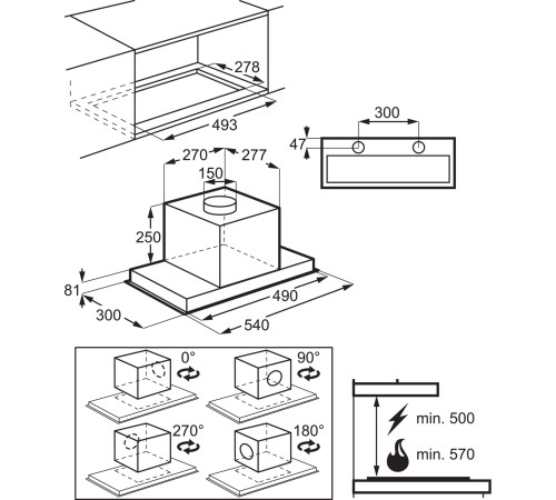Компактна витяжка ELECTROLUX LFG716R