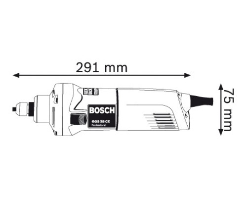 Пряма шліфувальна машина Bosch GGS 28 CE 650Вт