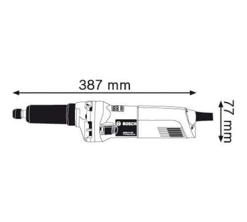 Пряма шліфувальна машина Bosch GGS 8 CE 750Вт