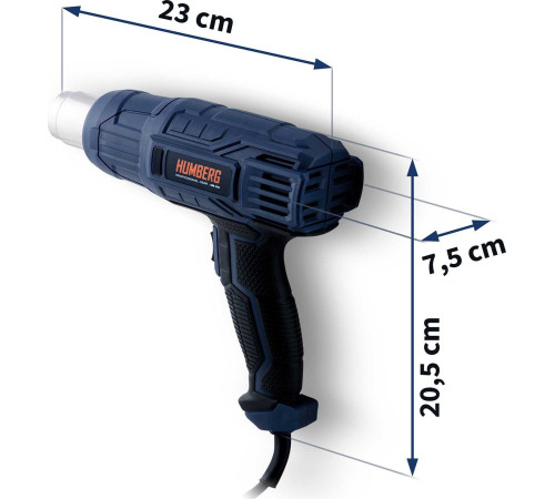 Фен будівельний Humberg HM-290 2000 Вт
