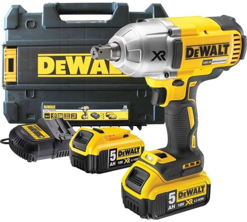 Ударний гайковерт, акумуляторний Dewalt 18V XR 1/2" (2 x акумулятора)