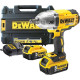 Ударний гайковерт, акумуляторний Dewalt 18V XR 1/2" (2 x акумулятора)