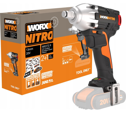 Гайковерт ударний Worx WX272.9 20V без акумулятора