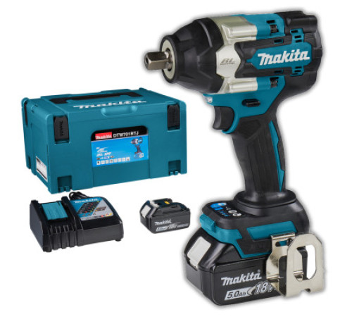 Гайковерт ударний Makita DTW701RTJ 18 V 1/2 + 2 акумулятори