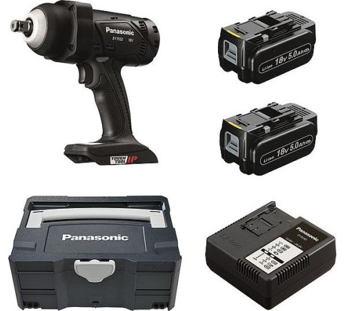 Ударний гайковерт, акумуляторний Panasonic EY7552 18 В 1/2" Ударний гайковерт, акумуляторний Panasonic EY7552 18 В 1/2"
