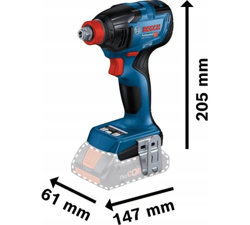 Гайковерт ударний Bosch GDX 18 V-210 C + 2 акумулятори