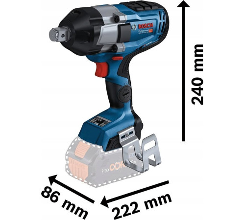 Гайковерт ударний Bosch Professional GDS 18V-1050 HC 18V без акумулятора