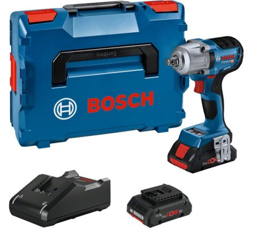 Гайковерт ударний Bosch GDS 18V-450 HC Professional, 18V + 2 акумулятори