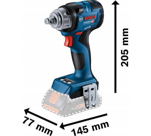 Гайковерт ударний Bosch GDS 18V-330 HC Professional, 18V + 2 акумулятори