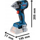 Гайковерт ударний Bosch GDS 18V-330 HC Professional, 18V + 2 акумулятори