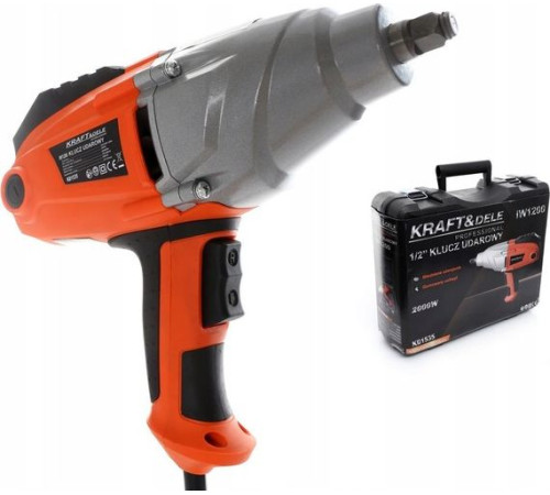 Гайковерт ударний, мережевий Kraft&Dele KD1535 2000 Вт 1/2 Гайковерт ударний, мережевий Kraft&Dele KD1535 2000 Вт 1/2