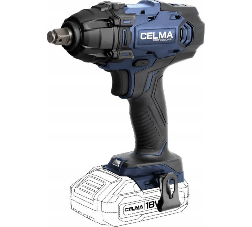Гайковерт ударний Celma WDK-Li 18OBS 18 V 1/2" без акумулятори Гайковерт ударний Celma WDK-Li 18OBS 18 V 1/2" без акумулятори