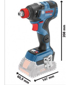 Ударний гайковерт, акумуляторний Bosch GDX 18V-200 C 18 V 1/2