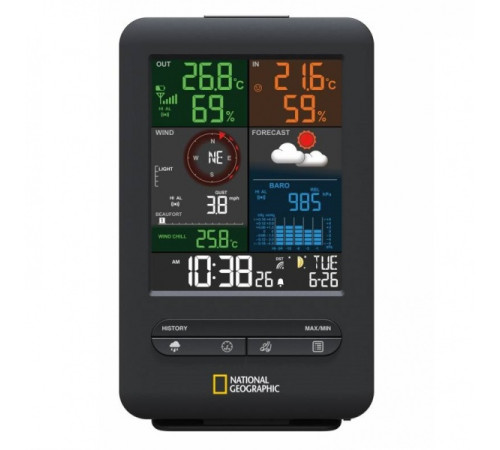 Метеостанція National Geographic Weather Center 5-in-1 256 colour Black (9080500)