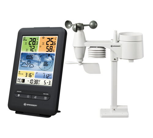 Метеостанція Bresser Weather Center 5-in-1 V WIFI Professional colour (7002585)