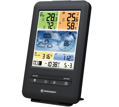 Метеостанція Bresser Weather Center 5-in-1 V WIFI Professional colour (7002585)