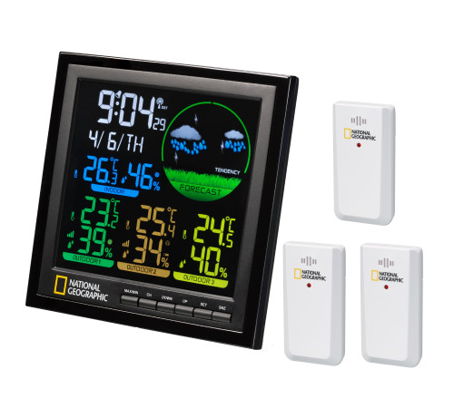 Метеостанція National Geographic VA Colour LCD 3 Sensors (9070700)