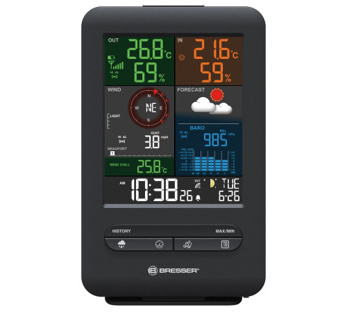 Метеостанція Bresser Weather Center 5-in-1 Beaufort (7002525)