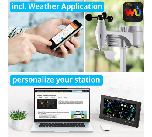 Метеостанція Bresser Professional WIFI Weather Centre 7in1 (WSX3001CM3LC2)