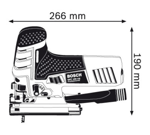 Електролобзик Bosch GST 150 CE 780 Вт (з валізою в комплекті)