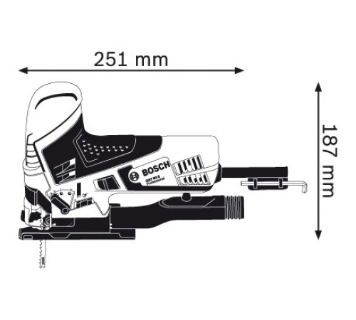 Електролобзик Bosch GST 90 E 650 Вт