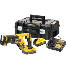 Пила шабельна акумуляторна Dewalt 18V XR 2*5.0AH TSTAK (1 x акумулятор)