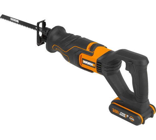 Шабельна пила акумуляторна Worx WX500.9 20 В (без акумулятора)