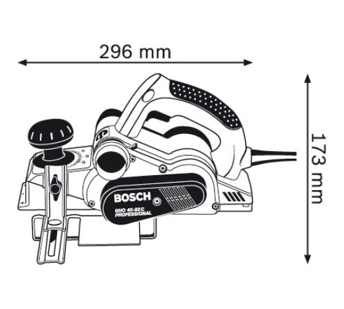 Електрорубанок Bosch GHO 40-82 C 850 Вт