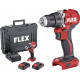 Акумуляторний шуруповерт-дриль Sourcing FLEX DD 2G 18.0V LD 2x2.5Ah