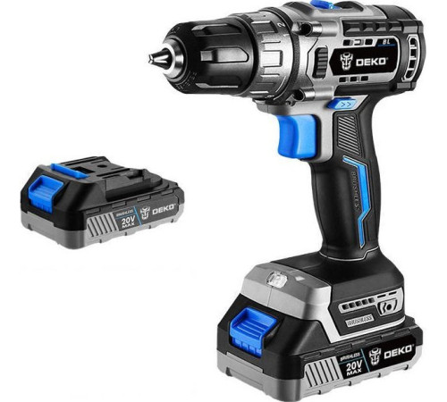 Безщітковий дриль-шуруповерт Deko Tools DKBL20DU3-HS2 20V