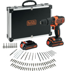 Акумуляторний дриль-шуруповерт Black&Decker BDCHD18BAFC 18 В 2 х 1,5 Ач