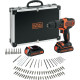 Акумуляторний дриль-шуруповерт Black&Decker BDCHD18BAFC 18 В 2 х 1,5 Ач