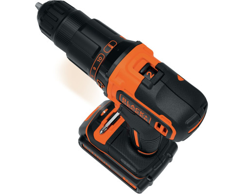 Акумуляторний дриль-шуруповерт Black&Decker BDCHD18BAFC 18 В 2 х 1,5 Ач