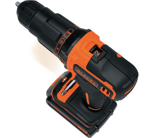 Акумуляторний дриль-шуруповерт Black&Decker BDCHD18BAFC 18 В 2 х 1,5 Ач Акумуляторний дриль-шуруповерт Black&Decker BDCHD18BAFC 18 В 2 х 1,5 Ач