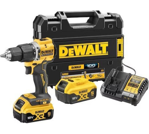 Акумуляторний дриль-шуруповерт Dewalt DCD100YP2T-QW 18 В 2 x 5 Ач